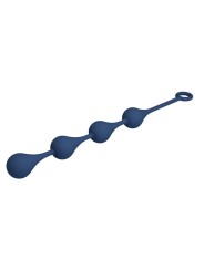 MR PLAY - PERLES ANALES EN SILICONE BLEU, TAILLE L (42,6 CM)