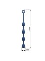 MR PLAY - PERLES ANALES EN SILICONE BLEU, TAILLE L (42,6 CM)