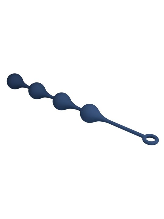 MR PLAY - BOLINHAS ANAL DE SILICONE AZUIS TAMANHO XL 52,5 CM