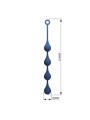 MR PLAY - PERLES ANALES EN SILICONE BLEU, TAILLE XL (52,5 CM)