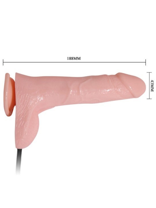 BAILE - INFLATABLE DILDO II HINCHABLE REALÍSTICO CON VENTOSA 15 CM