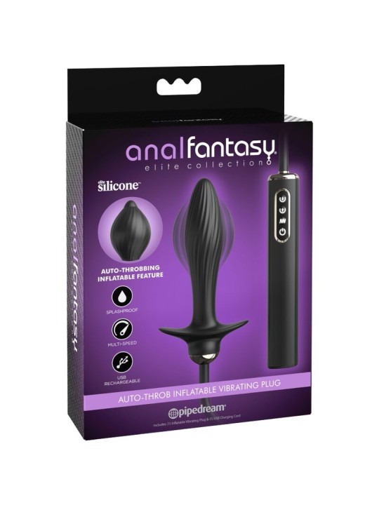 ANAL FANTASY ELITE COLLECTION - OPBLAASBARE PLUG & AUTO-THROB VIBRATOR