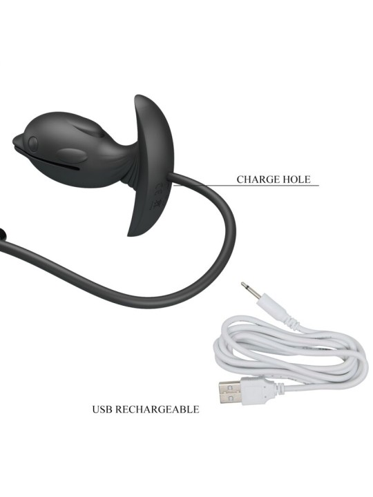 PRETTY LOVE - OPBLAASBARE EN OPLAADBARE DOLFIJN ANAAL PLUG