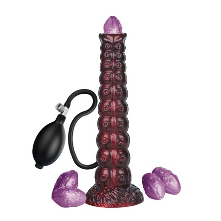 POWER MONSTERS - VOIDCLAW BRUTE BICOLOR DILDO DE SILICONE INFLÁVEL FAN