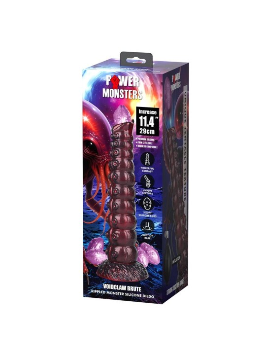 POWER MONSTERS - VOIDCLAW BRUTE BICOLOR DILDO DE SILICONE INFLÁVEL FAN