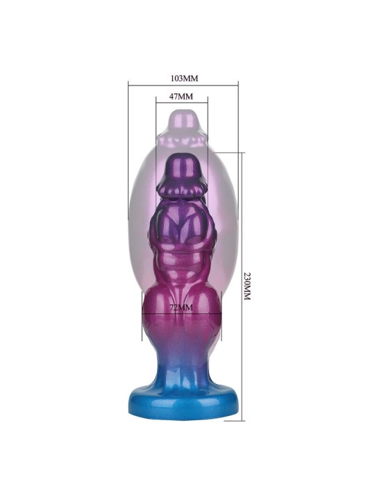 POWER MONSTERS - RIFT TITAN BICOLORE GONFLABLE EN SILICONE FANTASTIQUE