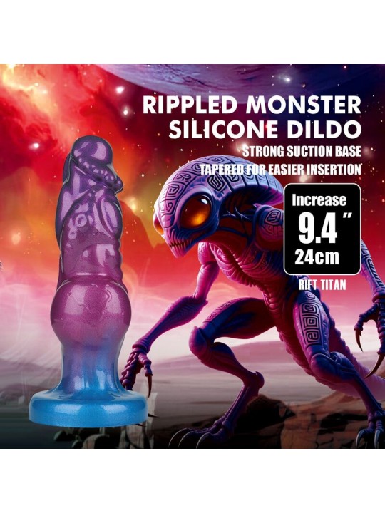 POWER MONSTERS - RIFT TITAN BICOLORE GONFLABLE EN SILICONE FANTASTIQUE