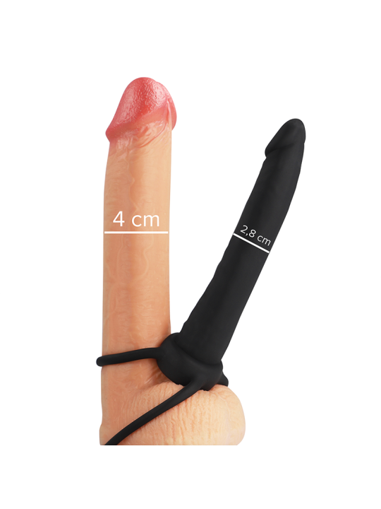 MYTHOLOGY - DILDO ANALE COBI ONYX CON ANELLO PER CAZZO E TESTICOLI 13 