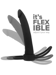 MYTHOLOGY - GODE ANAL COBI ONYX AVEC ANNEAU DE BITE ET TESTICULE 13 CM