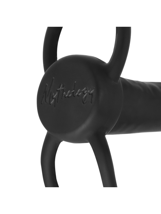 MYTHOLOGY - GODE ANAL COBI ONYX AVEC ANNEAU DE BITE ET TESTICULE 13 CM