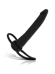 MYTHOLOGY - COBI ONYX ANAL DILDO WITH COCK AND TESTICLE RING 13 SILICO