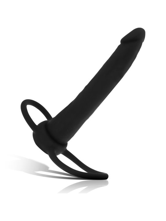 MYTHOLOGY - GODE ANAL COBI ONYX AVEC ANNEAU DE BITE ET TESTICULE 13 CM