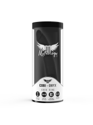 MYTHOLOGY - COBI ONYX ANAL DILDO WITH COCK AND TESTICLE RING 13 SILICO
