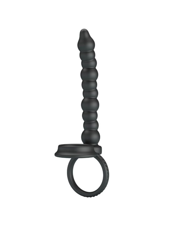 PRETTY LOVE - DILLION DOPPELTE PENETRATION COCK RING SCHWARZ