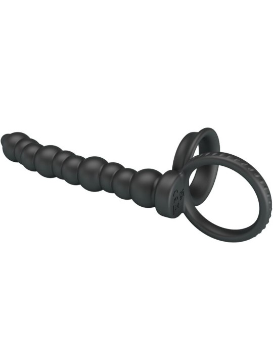 PRETTY LOVE - DILLION ANILLO PENE PARA DOBLE PENETRACIÓN NEGRO