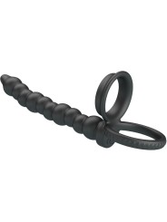 PRETTY LOVE - DILLION ANILLO PENE PARA DOBLE PENETRACIÓN NEGRO