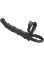 PRETTY LOVE - ANEL VIBRATÓRIO PARA PÊNIS TATUM COM PLUG 10 VIBRAÇÕES P