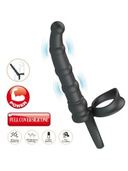 PRETTY LOVE - ANEL VIBRATÓRIO PARA PÊNIS TATUM COM PLUG 10 VIBRAÇÕES P