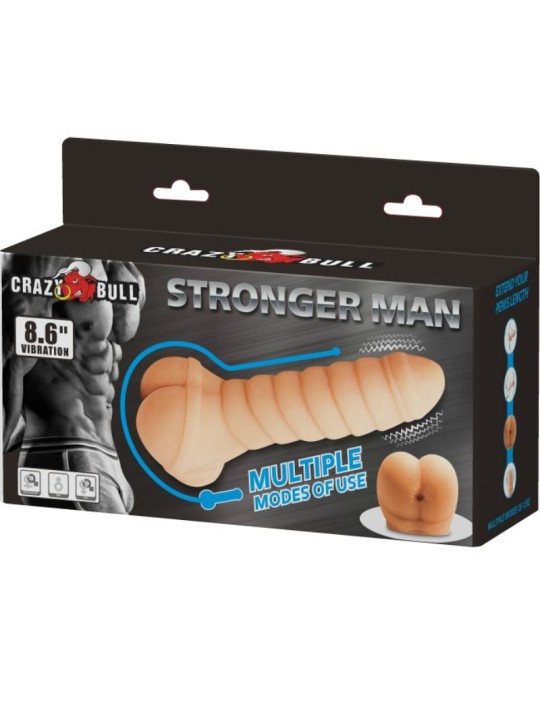 CRAZY BULL - MULTIFUNCTIONELE PENIS 21,8 CM