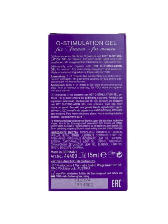 HOT - GEL O-STIMULATION PARA MUJER 15 ML