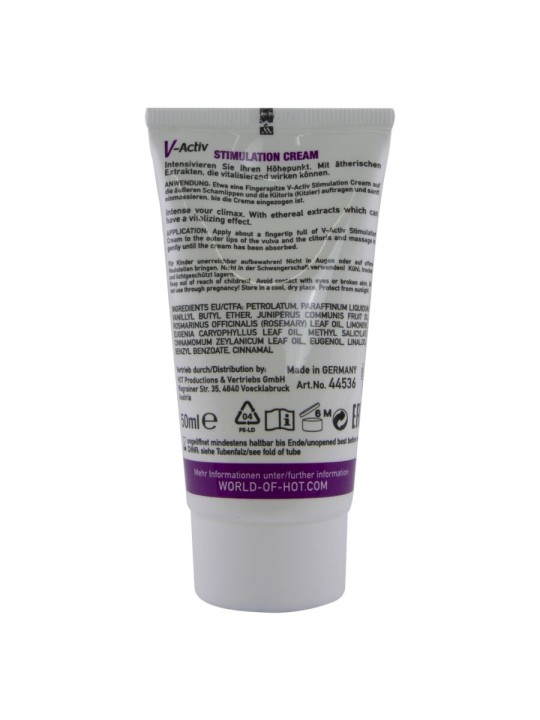HOT - V-ACTIV CREMA STIMOLANTE DONNA 50 ML