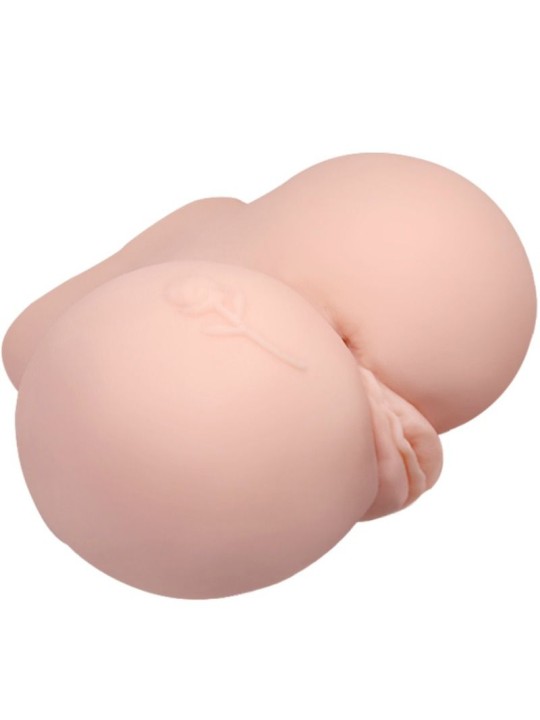 CRAZY BULL - REALISTISCHE GETATOEËERDE VAGINA EN ANUS MET VIBRATIE