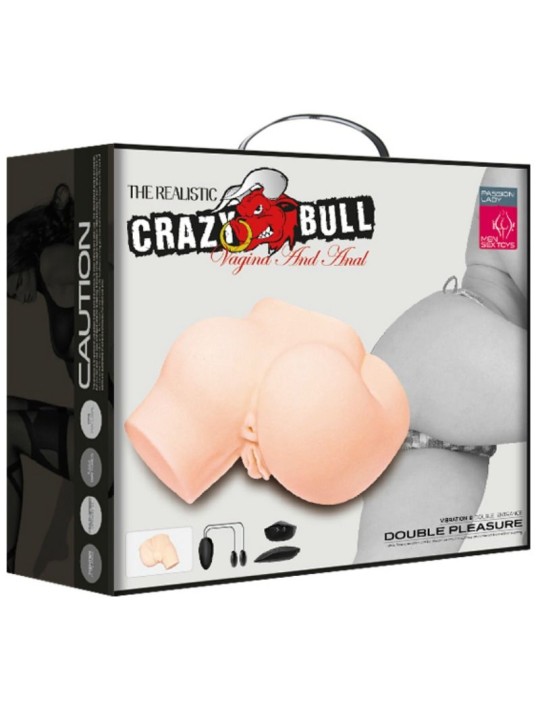 CRAZY BULL - HINTERN MIT REALISTISCHER VAGINA UND ANUS UND VIBRATION