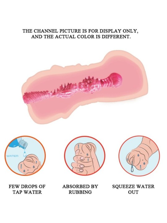 CRAZY BULL - WATER SKIN VAGINA MASTURBATOR MET VIBRERENDE KOGELS