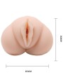 CRAZY BULL - WATER SKIN VAGINA MASTURBATOR MET VIBRERENDE KOGELS