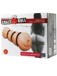 CRAZY BULL - MASTURBADOR DE VAGINA COM ANÉIS