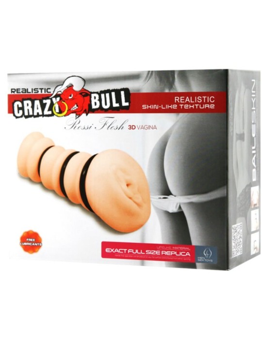 CRAZY BULL - MASTURBADOR AVEC ANNEAUX MODÈLE VAGIN 2