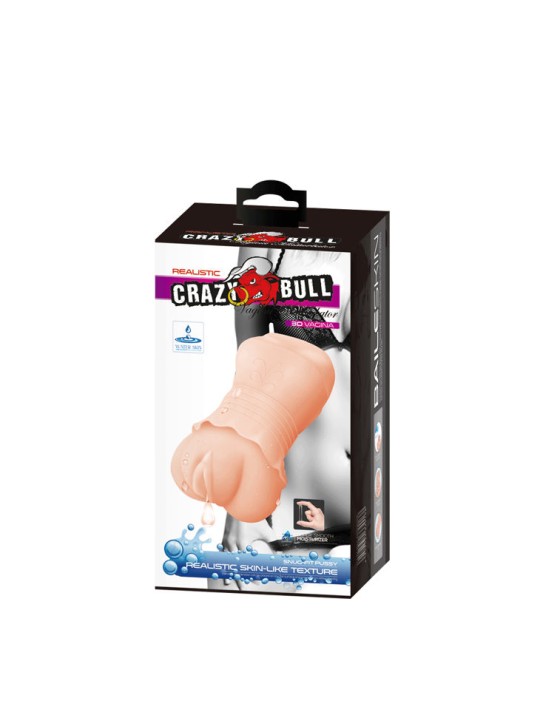 CRAZY BULL - MASTURBADOR DE PELE DE GUA VAGINA MODELO 2
