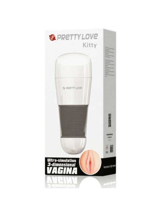 PRETTY LOVE - MASTURBATEUR VAGIN BLANC KITTY