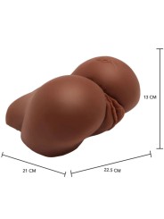 ACT - MASTURBATEUR RÉALISTE BIG ASS AVEC VIBRATEUR MARRON