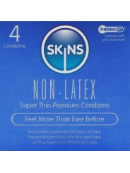 SKINS - LOT DE 4 PRÉSERVATIFS SANS LATEX