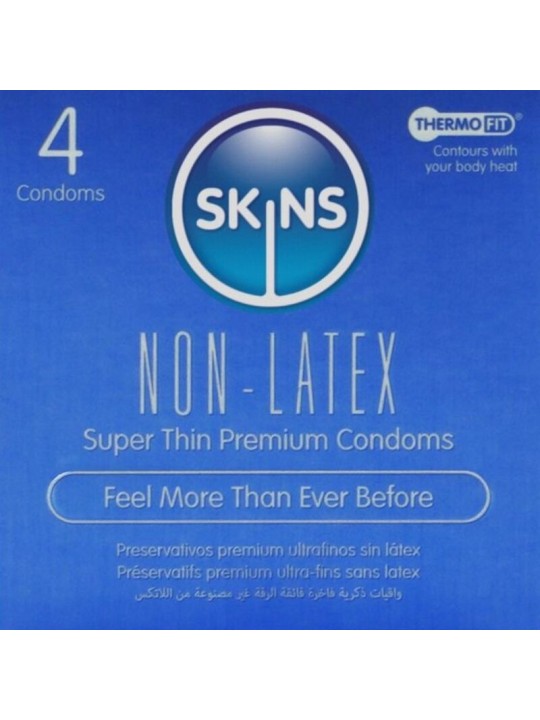 SKINS - LATEX-FREE CONDOMS PACK OF 4