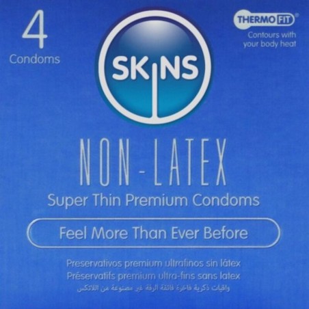 SKINS - LATEX-FREE CONDOMS PACK OF 4