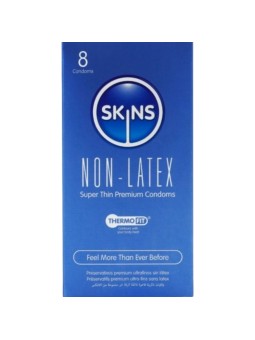 SKINS - CAMISINHAS SEM LÁTEX - PACOTE COM 8 UNIDADES
