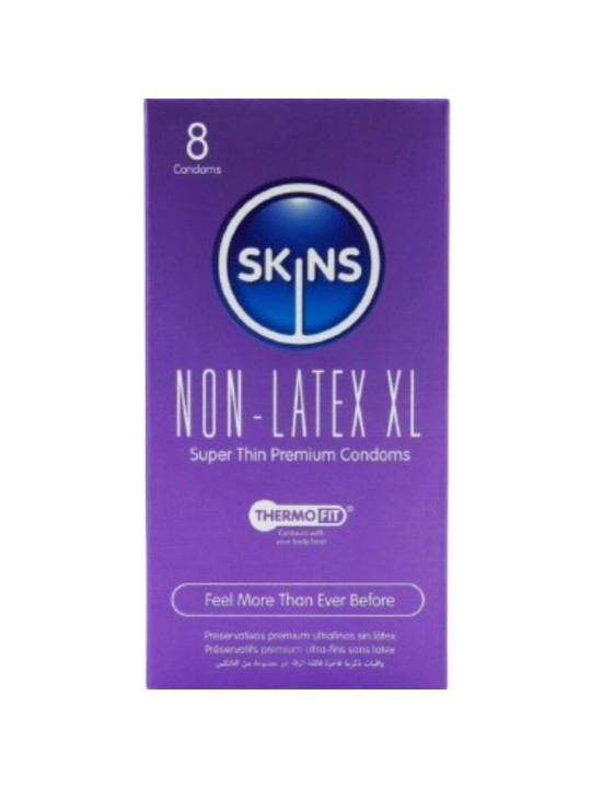 SKINS - PRESERVATIVOS SIN LATEX XL PACK 8