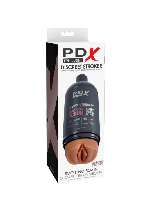 PDX PLUS - STROKER MASTURBATOR DISCREET BOTTLE DESIGN SOOTHING SCRUB C