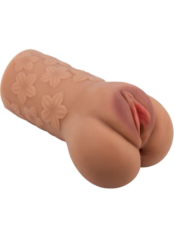 CRAZY BULL - DESIGN DE VAGINA E ÂNUS ESCARLATE COM FLORES CARNE