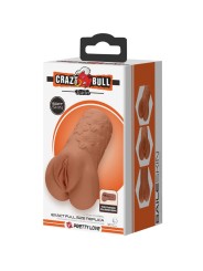 CRAZY BULL - DESIGN DE VAGINA E ÂNUS ESCARLATE COM FLORES CARNE