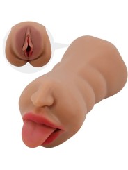 CRAZY BULL - SARAH DUPLO MASTURBADOR BOCA E VAGINA CARNE