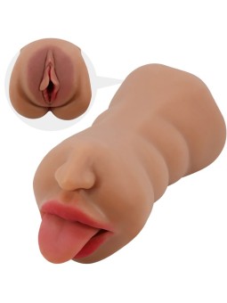 CRAZY BULL - SARAH DOUBLE MASTURBATOR MOUTH & VAGINA FLESH
