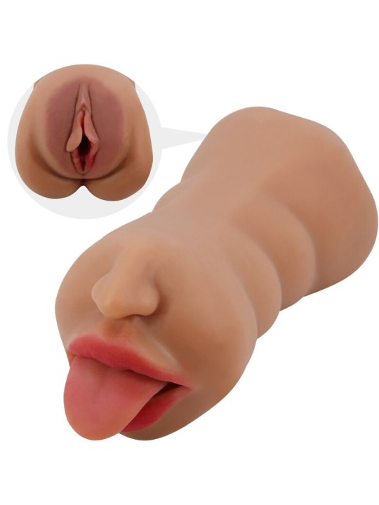 CRAZY BULL - SARAH DUPLO MASTURBADOR BOCA E VAGINA CARNE