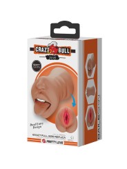 CRAZY BULL - SARAH DOUBLE MOUTH & NATUURLIJKE VAGINA MASTURBATOR