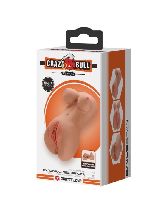CRAZY BULL - HANNAH DOPPELMASTURBATOR VAGINA & ANUS REALISTISCHER MULA
