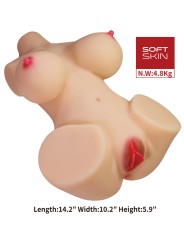 CRAZY BULL - EMMA TORSO FEMMINILE REALISTICO VAGINA E ANALE 4,8 KG
