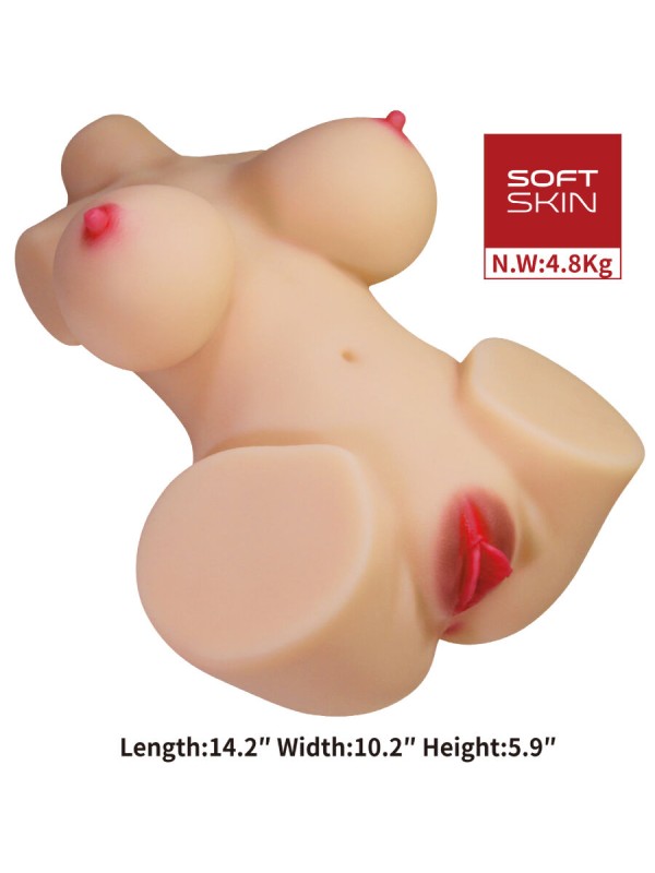 CRAZY BULL - EMMA TORSO FEMMINILE REALISTICO VAGINA E ANALE 4,8 KG