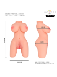 INTENSE DEEP TOUCH - JESSE TORSO DOPPIA VAGINA E MASTURBATORE ANO